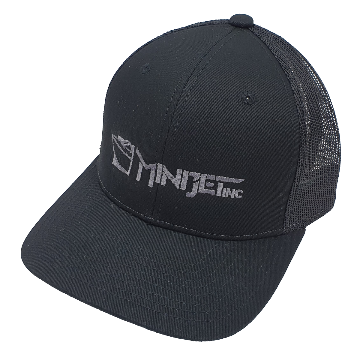 Minijet Hat Black with Grey Logo