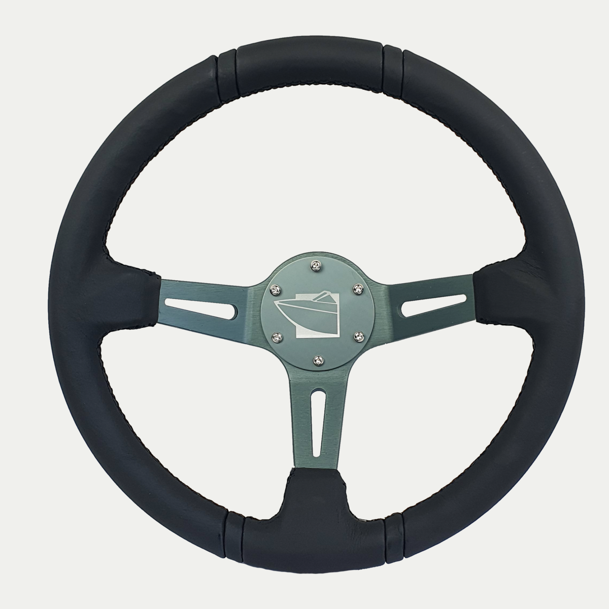 13inch Round Steering Wheel Grey