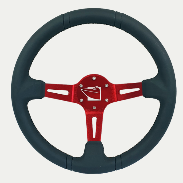 13inch Round Steering Wheel Red