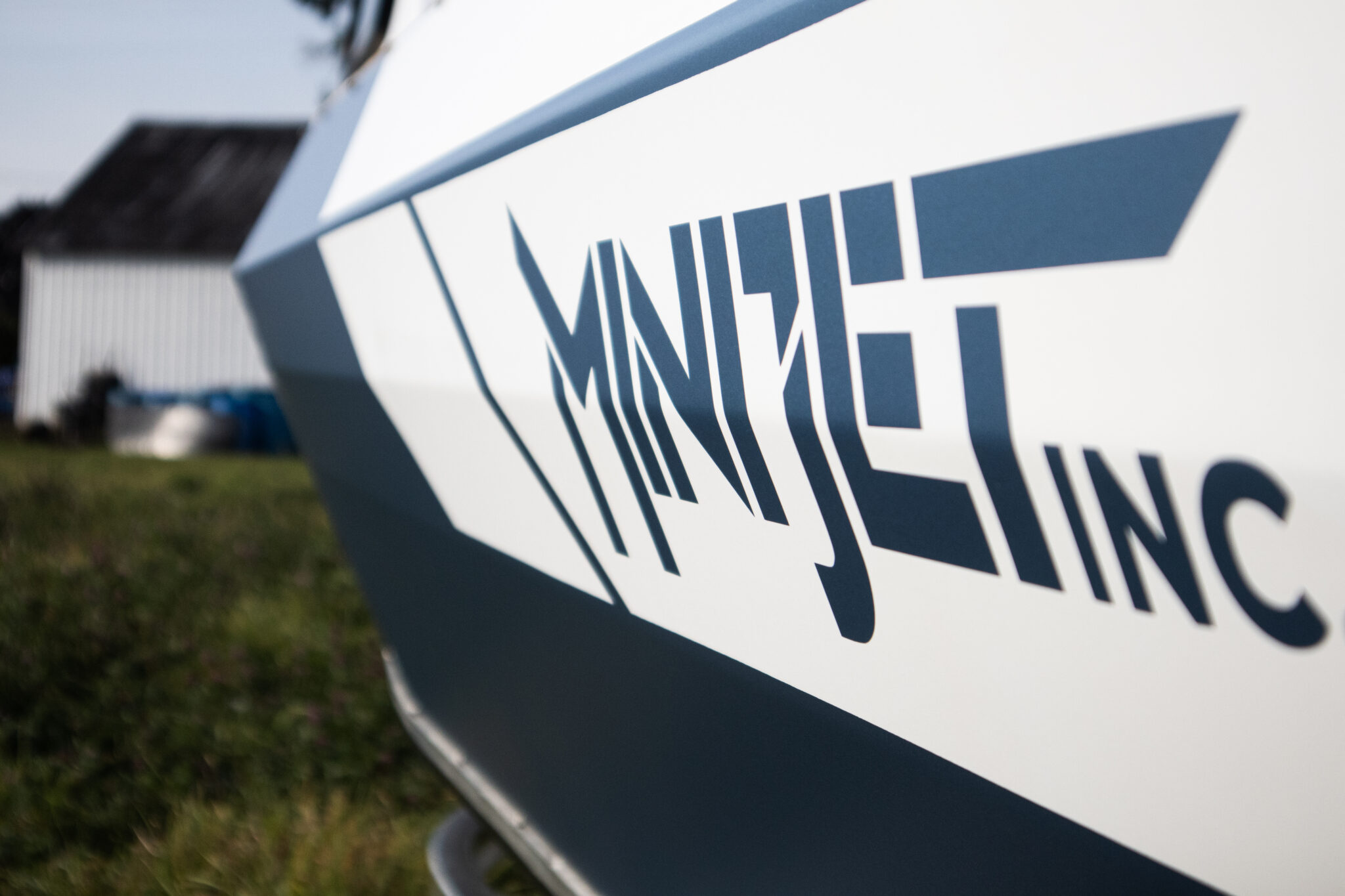 Minijet boat side profile detail